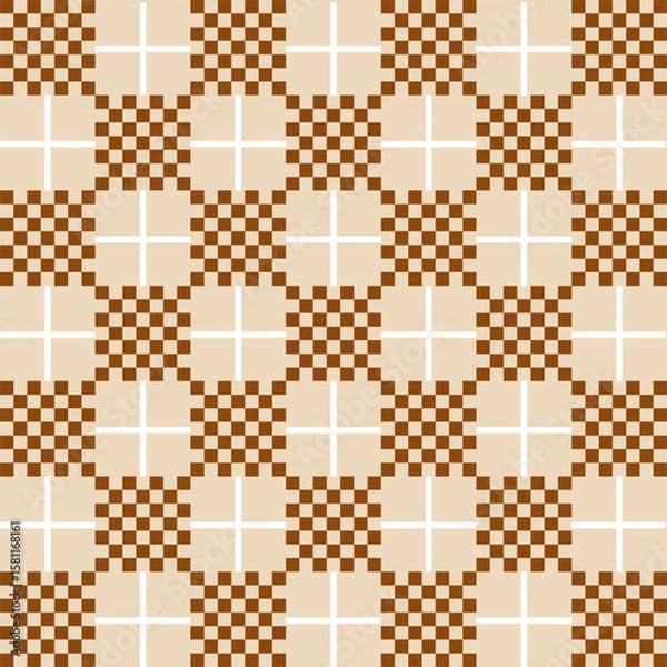 Fototapeta Seamless abstract geometric pattern. Vector Illustration.