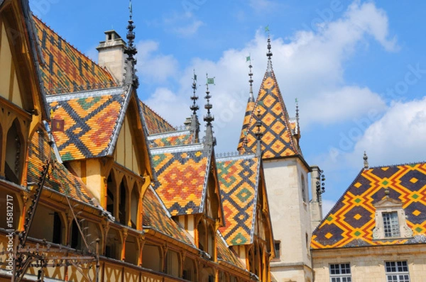 Obraz Roofs in Burgundy