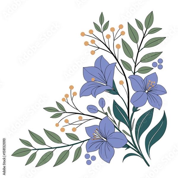 Obraz vector floral background