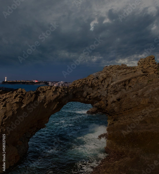 Obraz Biarritz at Twilight