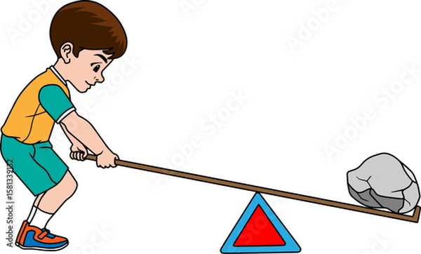 Obraz lever vector illustration isolated on white background