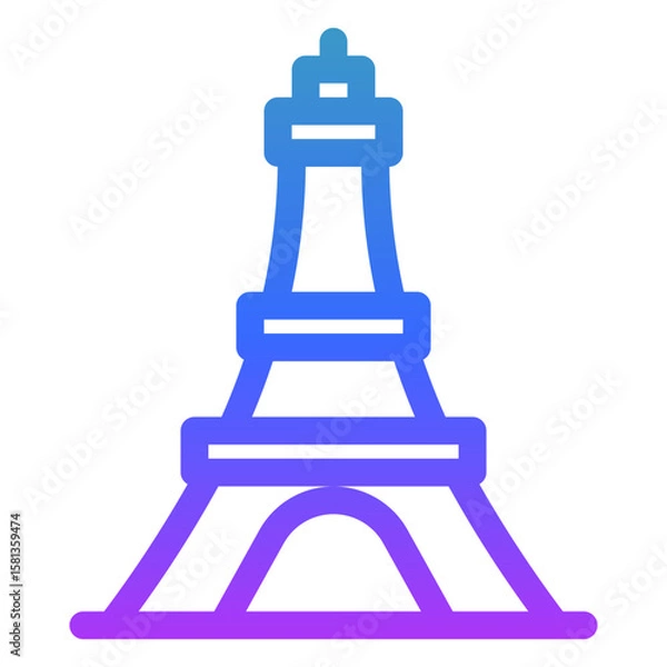 Obraz Tower of eiffel icon
