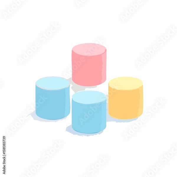 Obraz colorful bar graph