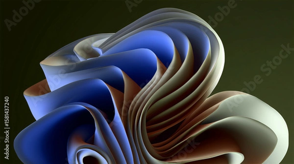 Obraz 3d rendered illustration wallpaper