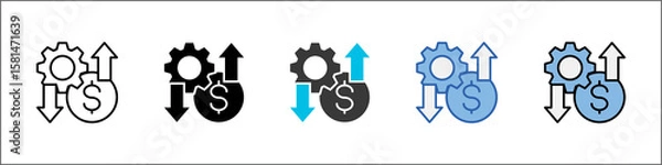 Obraz Cost Effective Icon Pack Multistyle Illustration