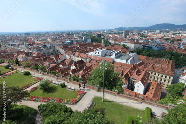 Obraz シュロスベルクの丘と展望台