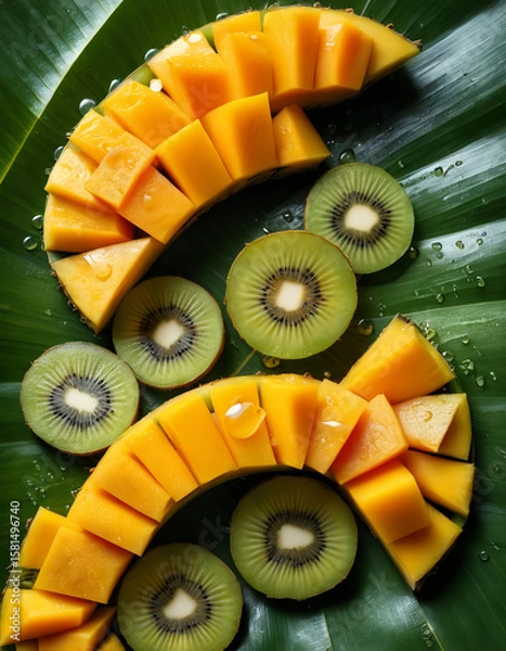 Obraz Refreshing Tropical Fruit Slices