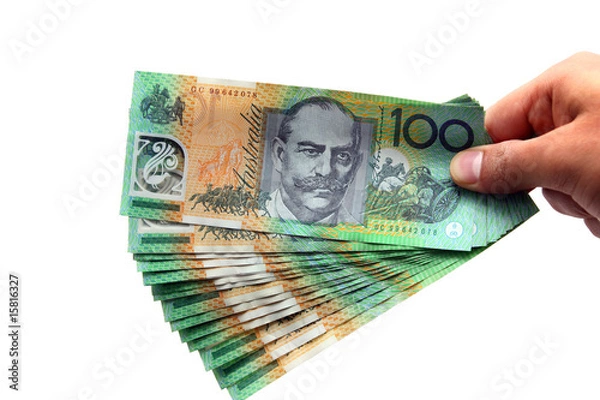 Obraz Australian Currency isolated on white