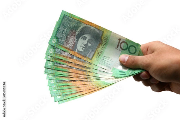 Obraz Australian Currency isolated on white
