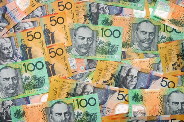 Obraz Australian Currency isolated on white