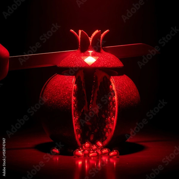 Obraz GLASS POMEGRANATE