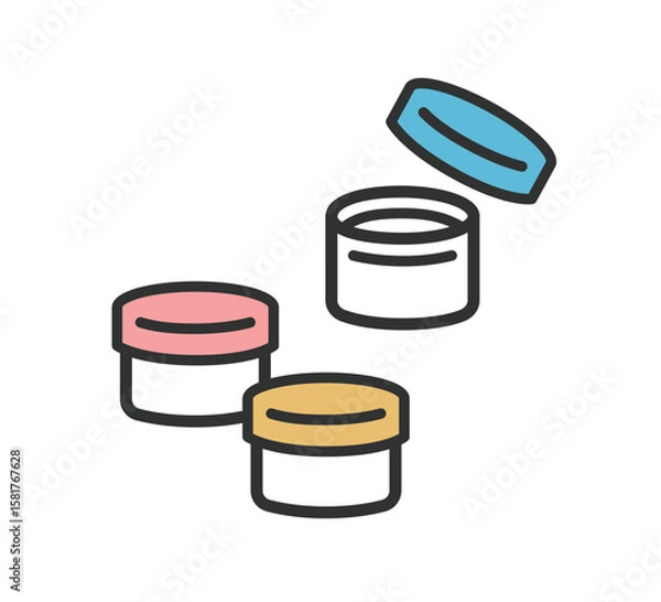 Obraz 軟膏　ケース　のイラスト