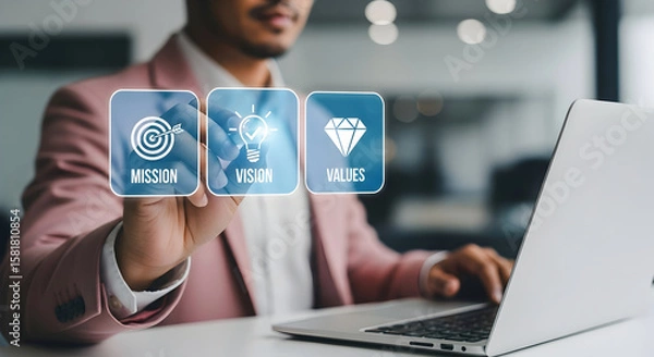 Obraz Strategic Business Planning Mission  Vision  and Values