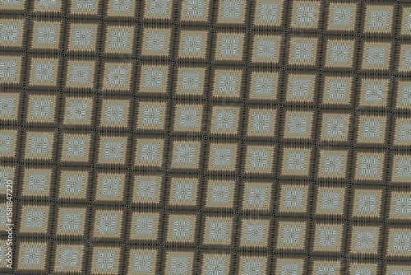 Fototapeta Geometric square pattern, neutral tones, modern elegant design, seamless texture