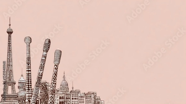 Obraz World Cityscapes Collage