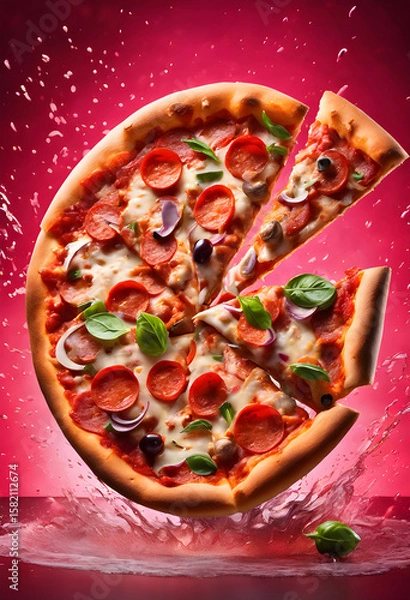 Obraz The Authentic Glow: Perfect Pizza, Perfect Setting