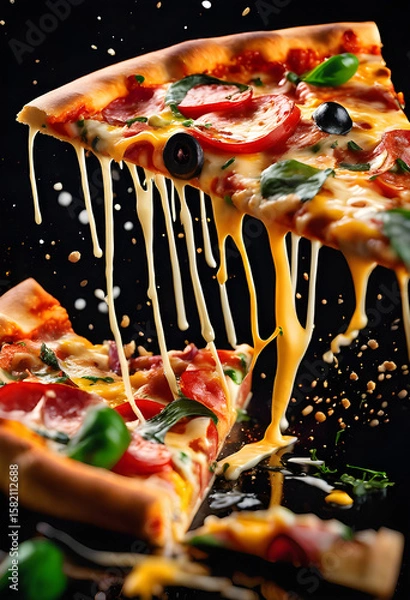 Obraz The Authentic Glow: Perfect Pizza, Perfect Setting