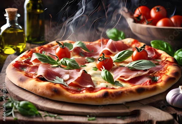 Obraz The Authentic Glow: Perfect Pizza, Perfect Setting