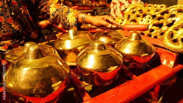 Fototapeta Traditional Indonesian Gamelan Orchestra