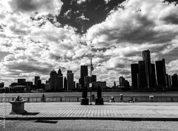 Obraz Detroit from Windsor