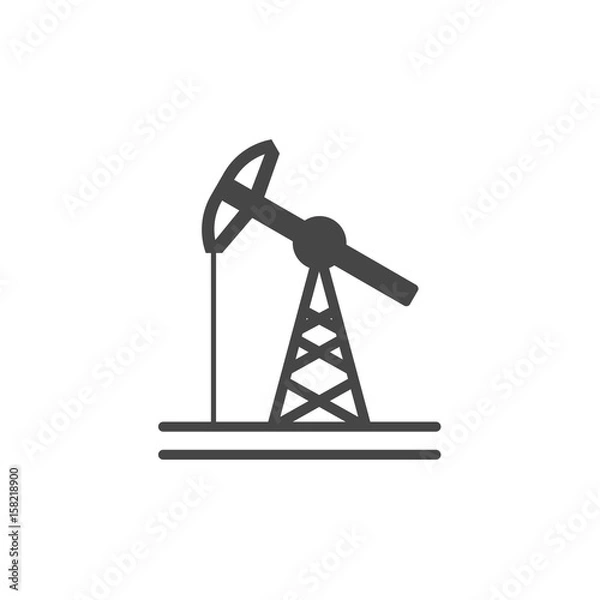 Fototapeta Oil pump icon