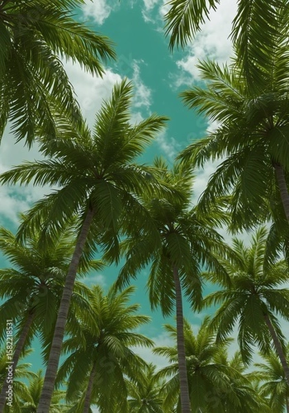 Fototapeta 碧空の楽園