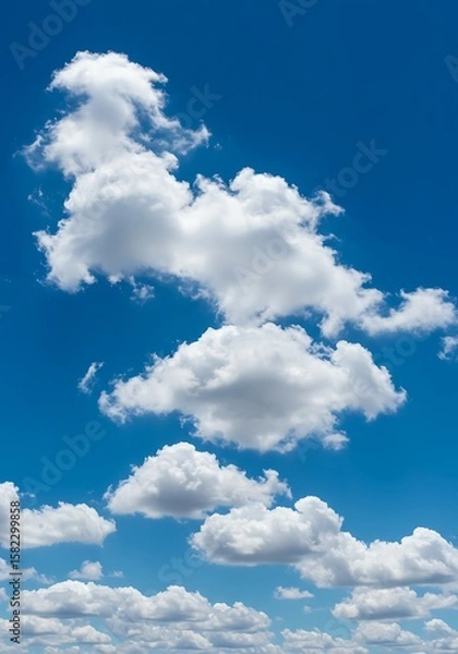 Fototapeta 蒼空の白綿