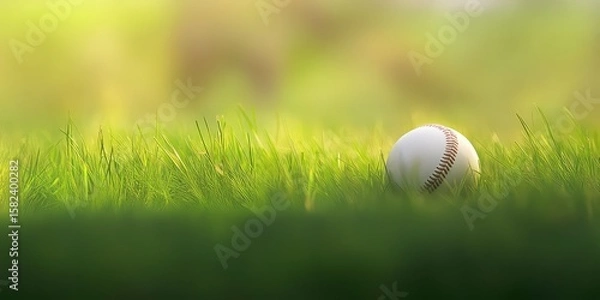 Obraz Baseball Field Closeup