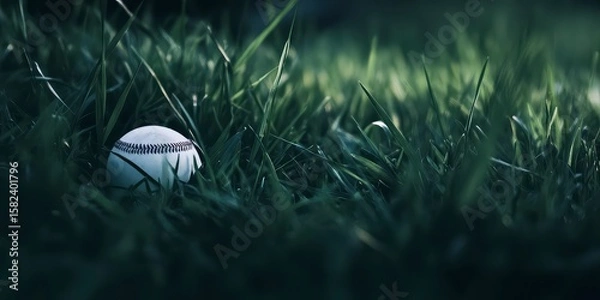 Obraz Baseball Field Closeup