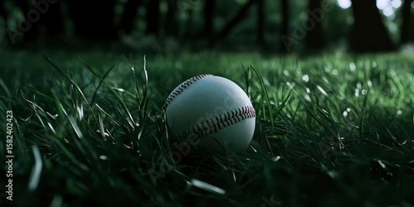 Obraz Baseball Field Closeup