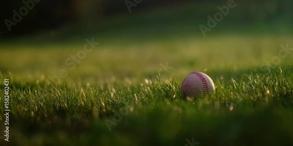 Obraz Baseball Field Closeup