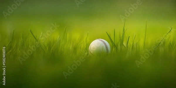 Obraz Baseball Field Closeup