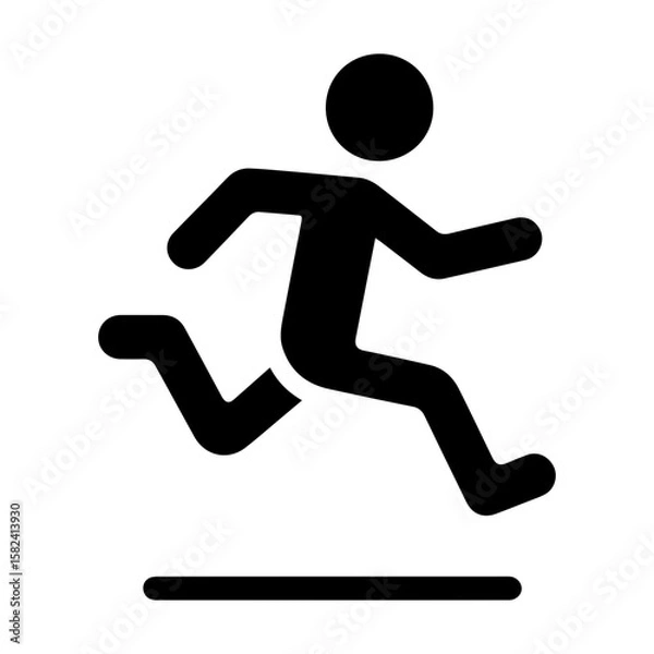 Fototapeta Jump icon