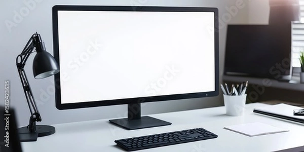 Obraz Computer Display Mockup Desk