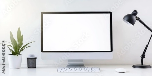 Obraz Computer Display Mockup Desk