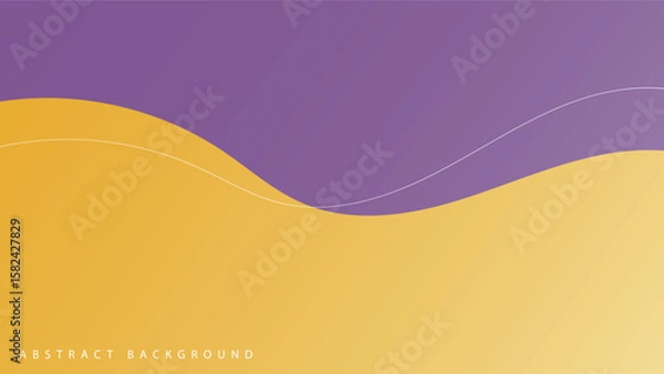 Obraz Abstract modern yellow and purple background. vector.