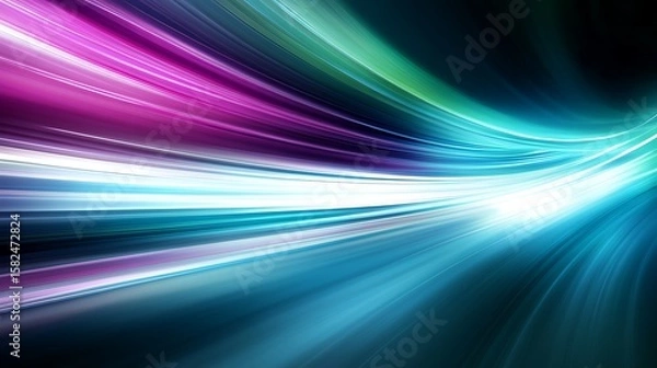 Fototapeta Abstract speed lines of vibrant colors