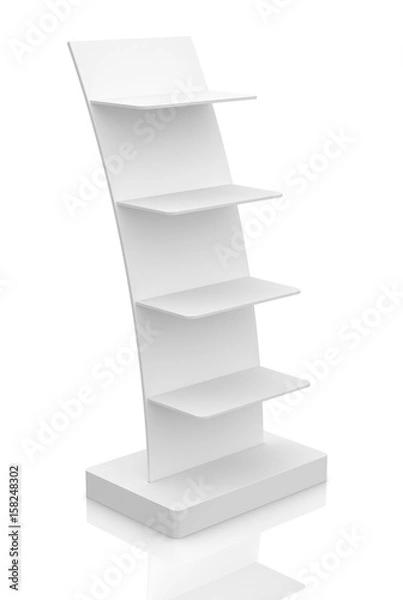 Obraz empty shop shelf