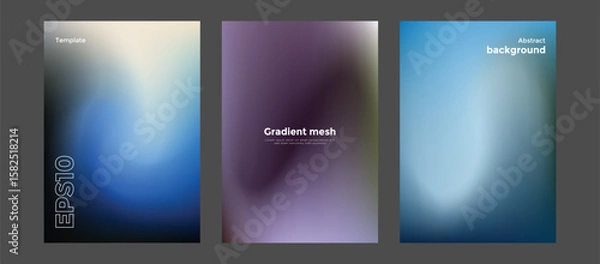 Fototapeta Abstract gradient mesh background template