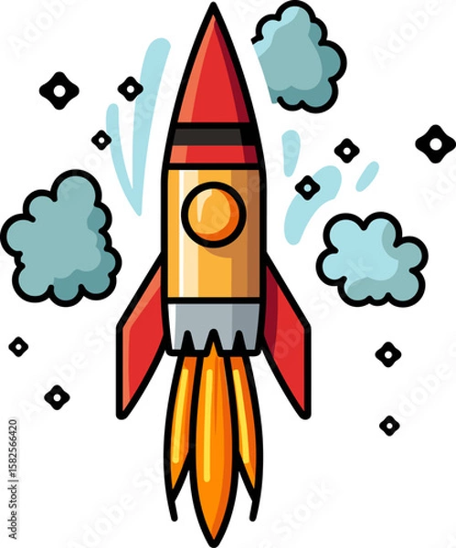 Fototapeta Rocket Launch: Igniting the Future of Space Exploration & Technology