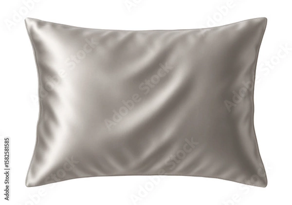 Fototapeta Silk pillowcase with a smooth texture for a luxurious master bedroom.