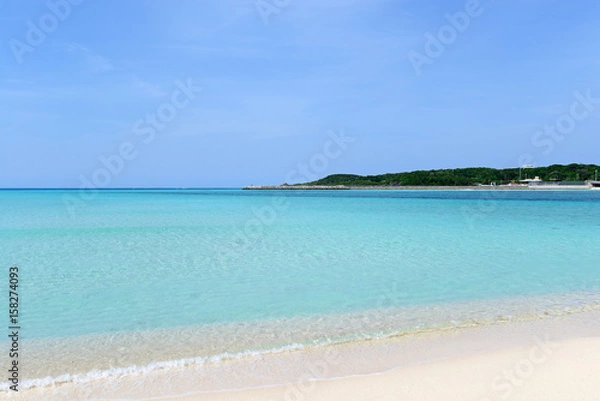 Obraz 沖縄の美しい海とさわやかな空