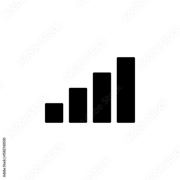 Fototapeta Chart Bar Icon for Data Visualization