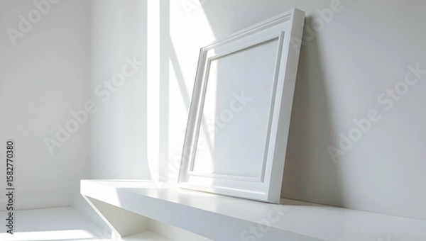 Fototapeta empty room with door and window