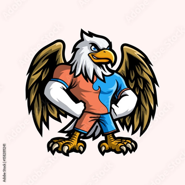 Obraz Eagle Mascot Vector Illustration
