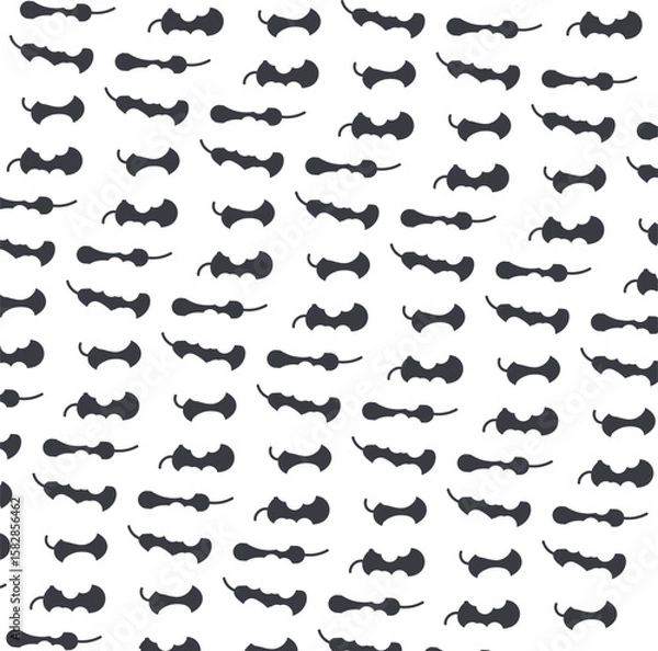 Fototapeta There is a cluster of gnawed or bitten fruits on the screen.