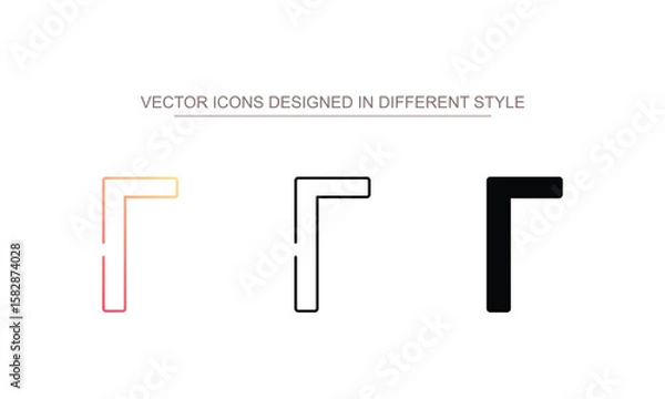 Fototapeta Gamma icon design with white background stock illustration