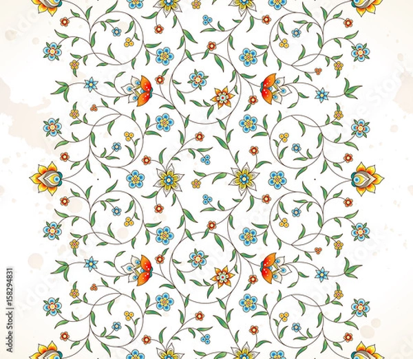 Fototapeta Vector seamless pattern in Eastern style.