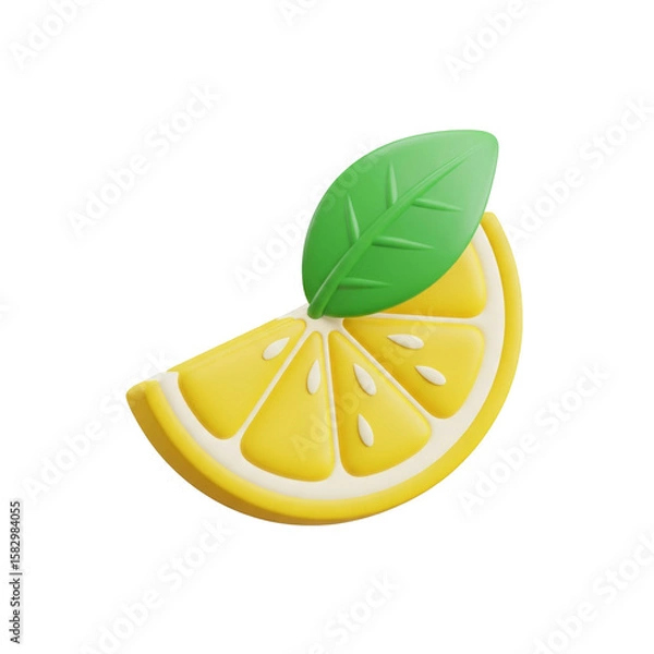 Obraz slice of lemon