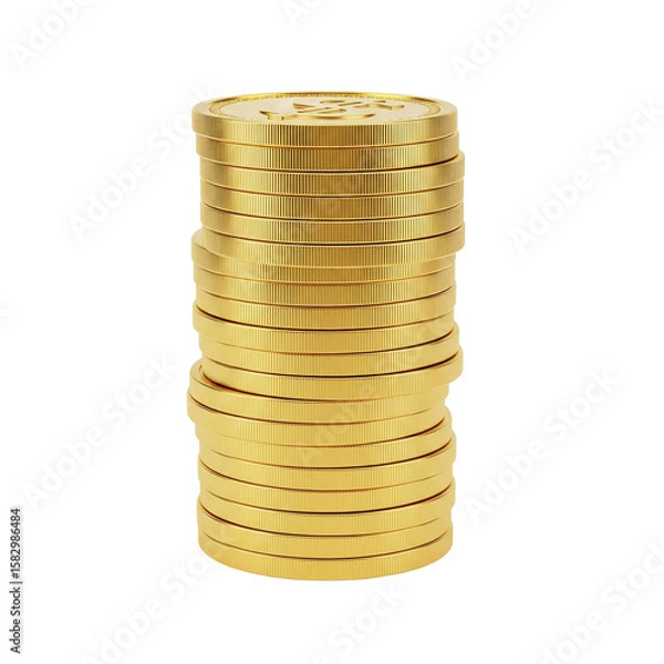Obraz stack of golden coins